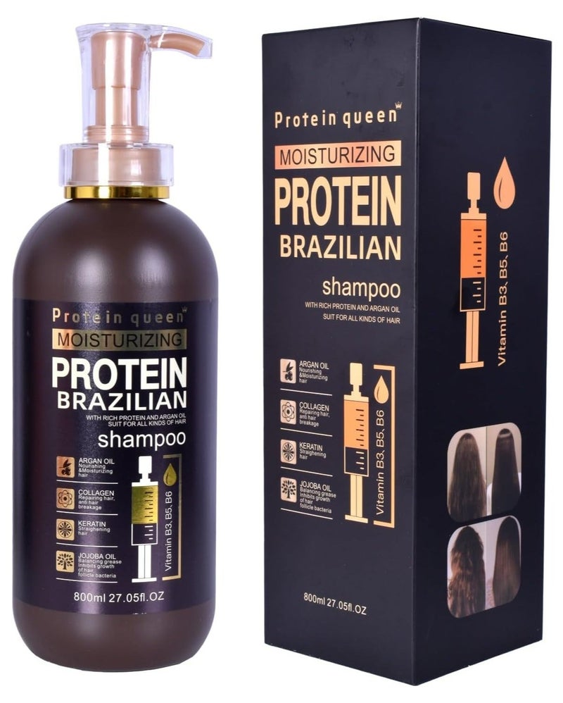 بروتين كوين شامبو برازيلي بالبروتين المرطب 800 مل - Image 1